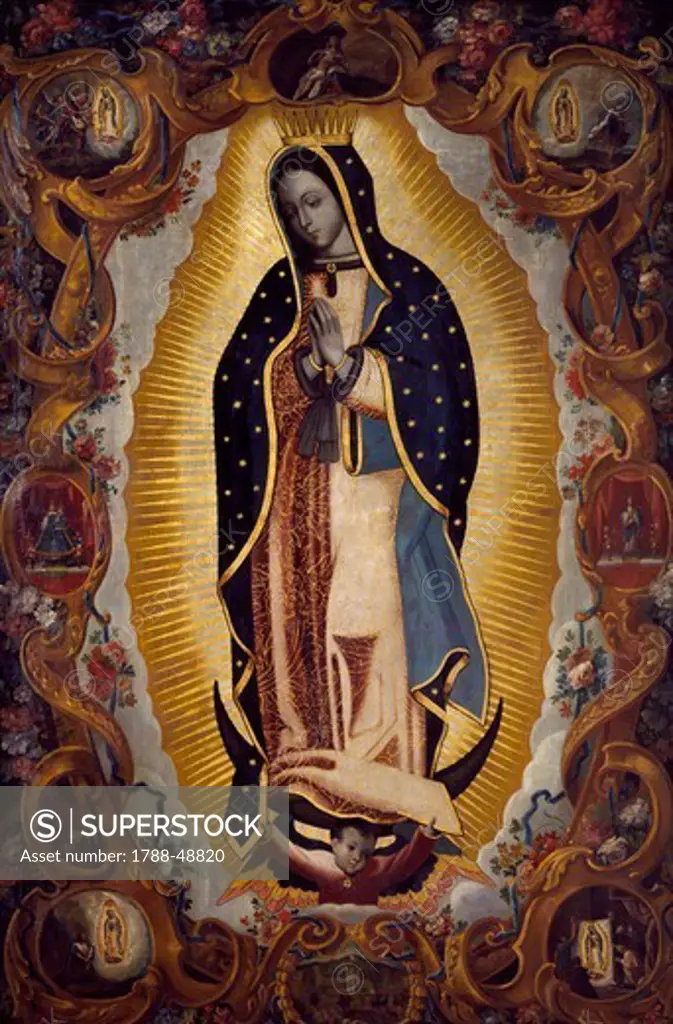 Virgin of Guadalupe, late 17th-early 18th century. Mexico.