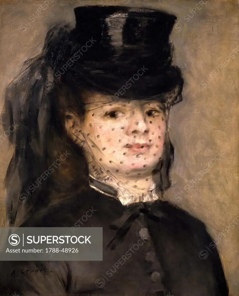 Portrait of Madame Paul Darras, 1872, by Pierre-Auguste Renoir (1841-1919).
