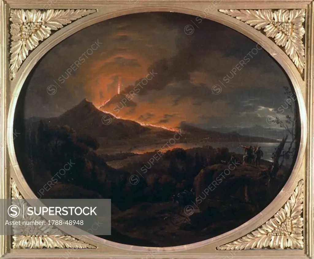 Eruption of Vesuvius, by Michael Wutky (1739-1822).