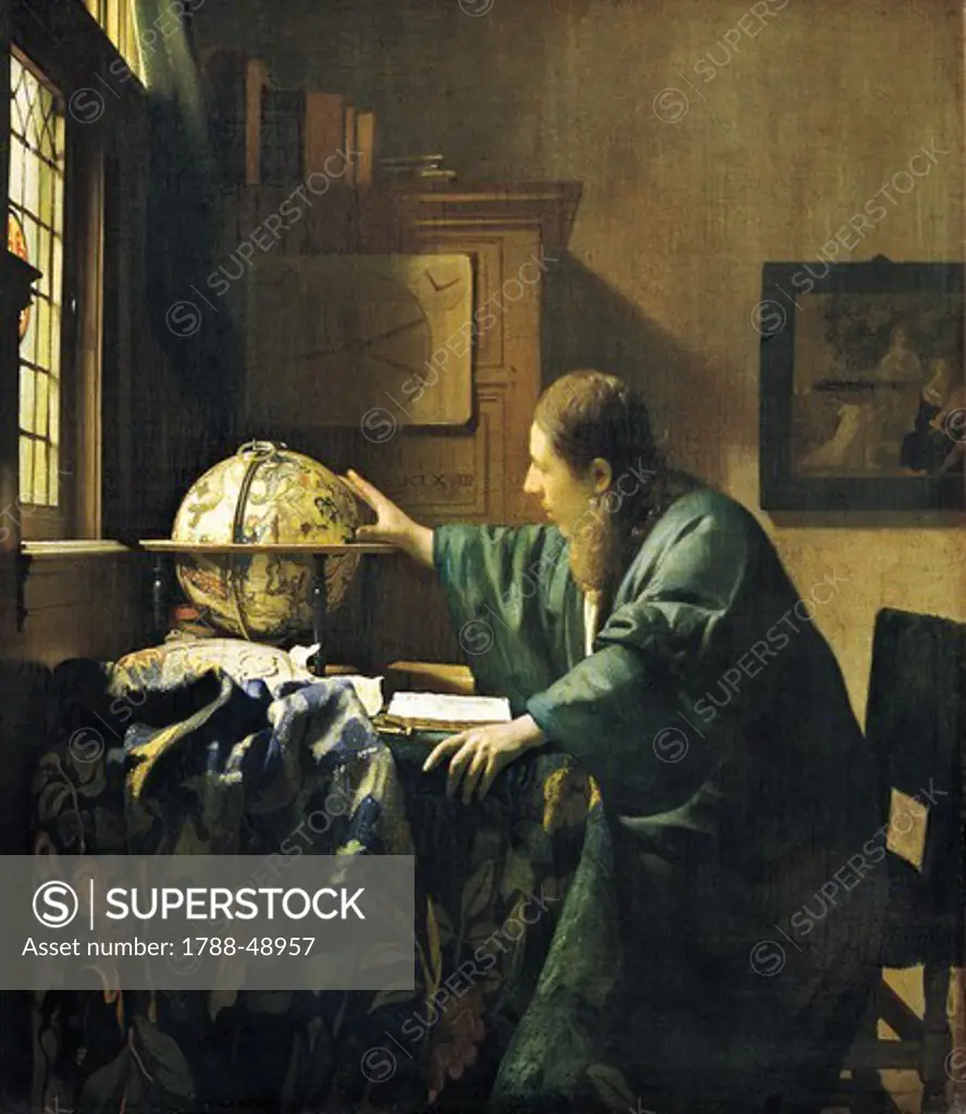The Astronomer, 1668, by Jan Vermeer (1632-1675), oil on canvas, 51x45 cm.