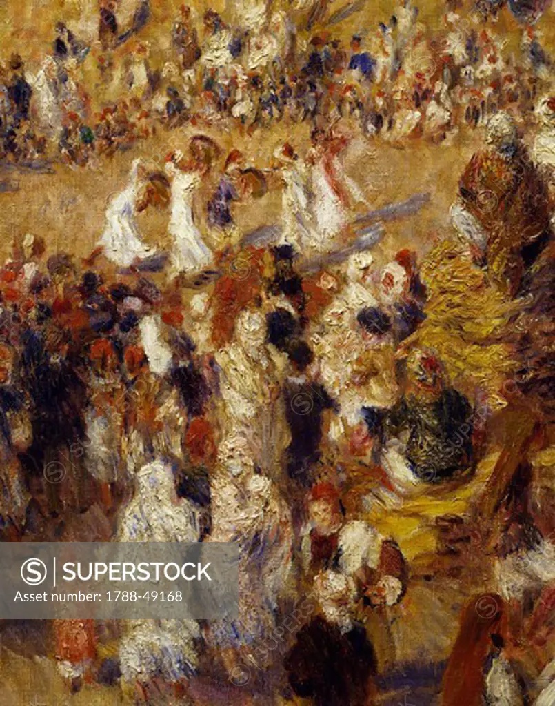 The mosque or Arab Festival, 1881, by Pierre-Auguste Renoir (1841-1919), oil on canvas, 73x92 cm. Detail.