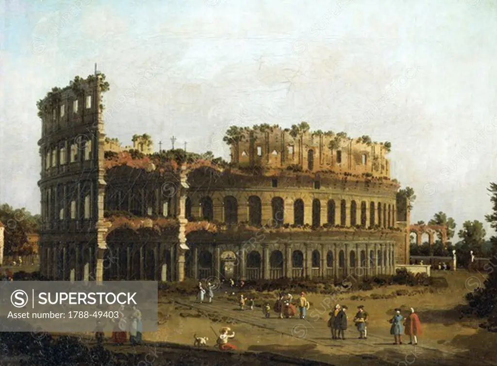 The Colosseum, by Giovanni Antonio Canal, known as Canaletto (1697-1768), oil on canvas.