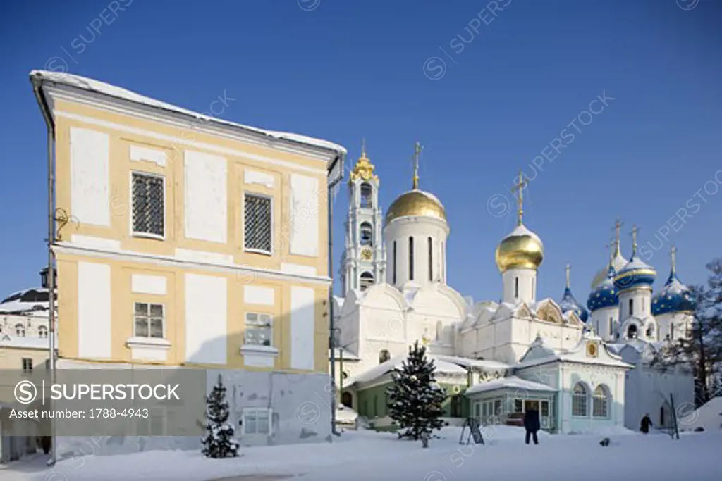 Russia, Golden Ring, Sergiev-Posad, Cathedral of Trinity