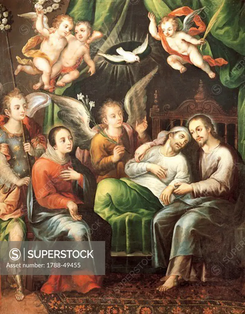 Death of St Joseph, by Juan Correa (1646-1716).