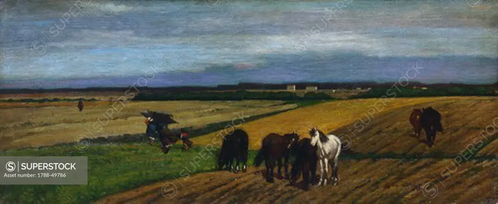 Pasture, by Giovanni Fattori (1825-1908).