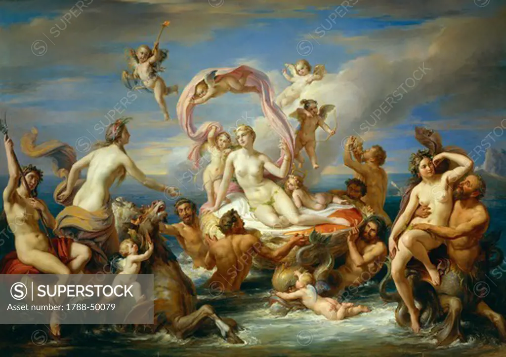 The Triumph of Venus, 1833, Francis Podesti (1800-1895). Detail.
