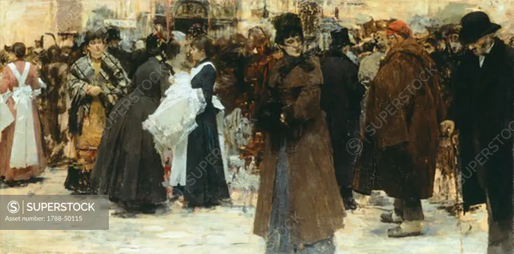 Modern Liston, 1887, by Giacomo Favretto (1849-1887), oil on canvas, 85.5 x162.5 cm.