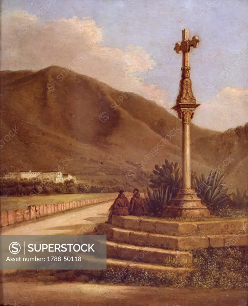 The Cross of Santa Maria del Gesu, 19th century, by Giovanni Battista Carini.