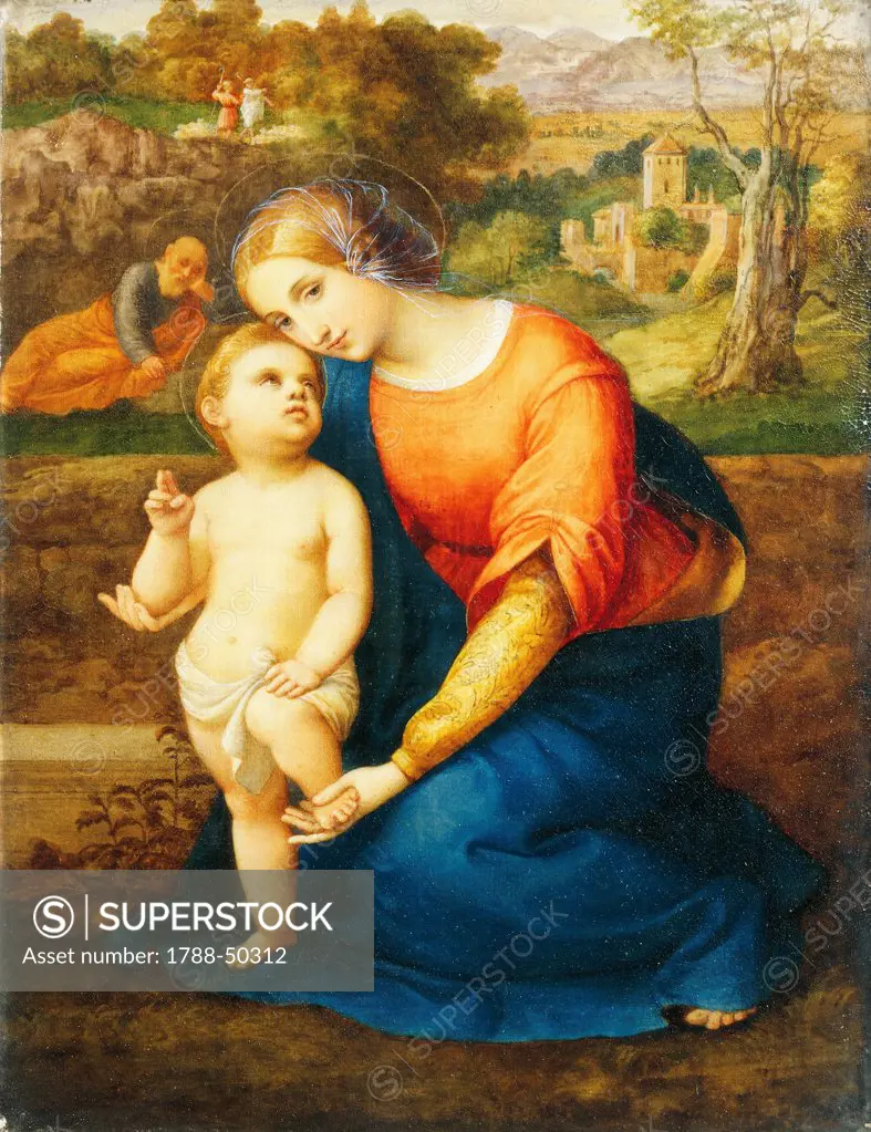 Madonna and Child, by Antonio Bianchini (1803-1884).
