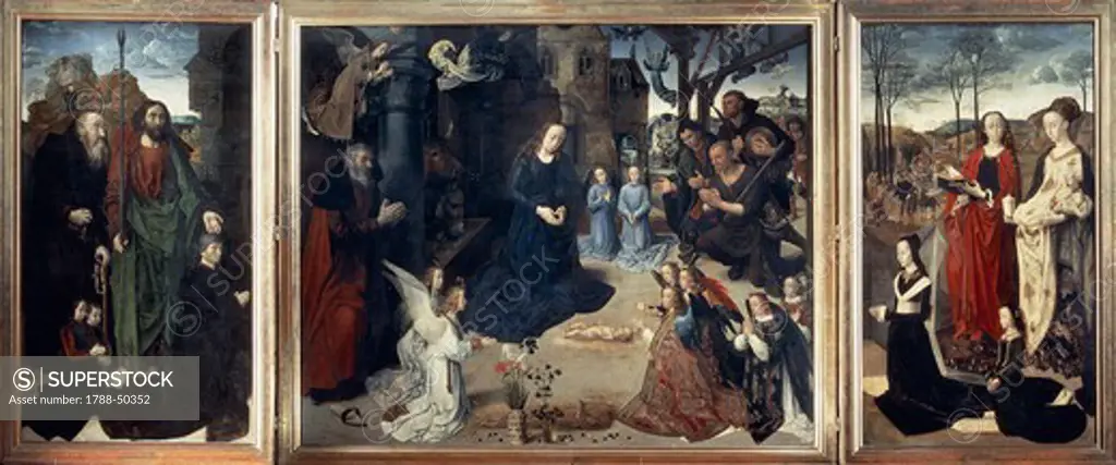 Portinari Triptych, 1480-1483, by Hugo van der Goes (1440-1482), oil on panel.