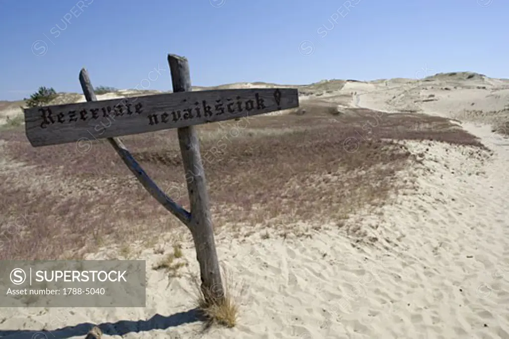 Lithuania, Klaipeda County, Curonian Spit, Vecekrugas, near Grey Dune
