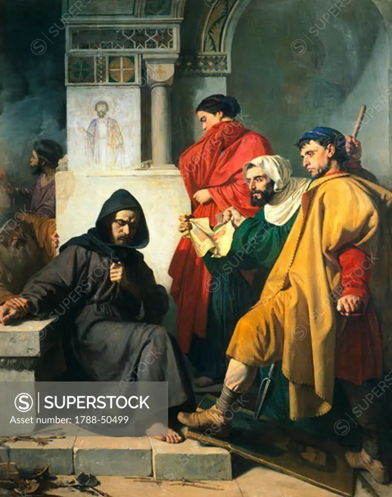 The Iconoclasts, 1855, by Domenico Morelli (1826-1901, oil on canvas, 257x212 cm.