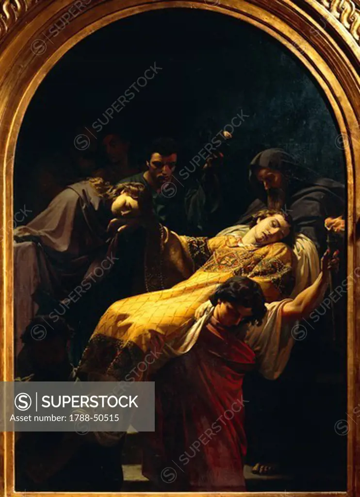 Carrying of the Body of St Stephen, 1864, by Alessandro Franchi (1838-1914), oil on canvas, 132x91 cm.