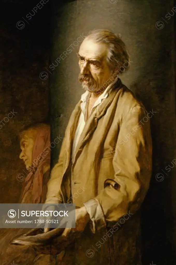 Self-Portrait, 1894, by Michel Angelo Pittatore  (1825-1923), oil on canvas, 107x73 cm.