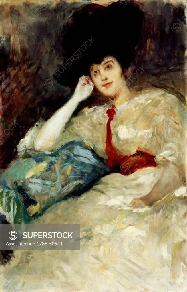 Portrait of Countess Gola, by Emilio Gola (1851-1923).