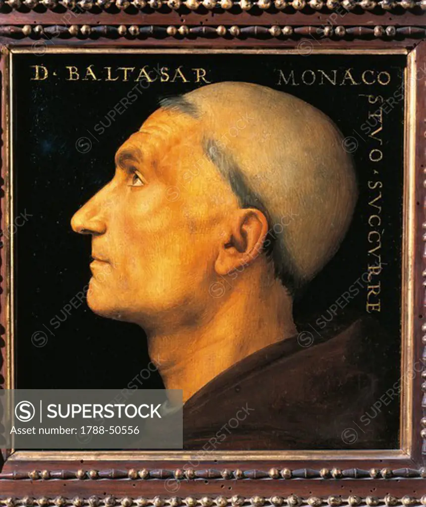 Portrait of monk Baltasar of Vallombrosa Abbey, by Pietro Perugino (ca 1450-1523).
