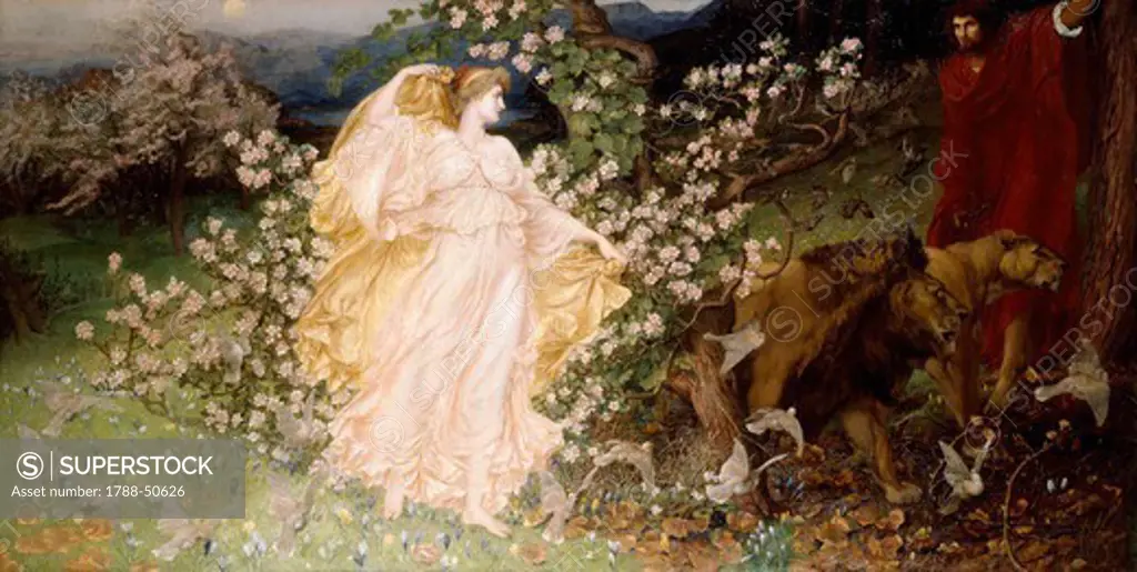Venus and Anchises, by William Blake Richmond (1842-1921).