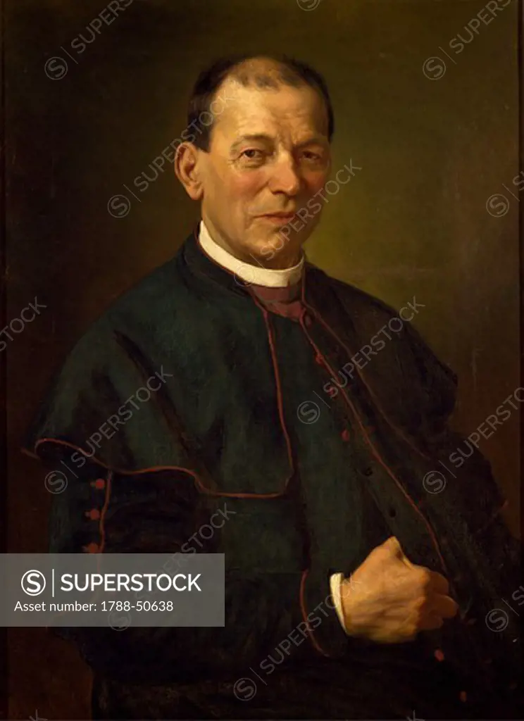 Portrait of Bishop Giovanni de Dona, by Tomaso da Rin (1838-1922).
