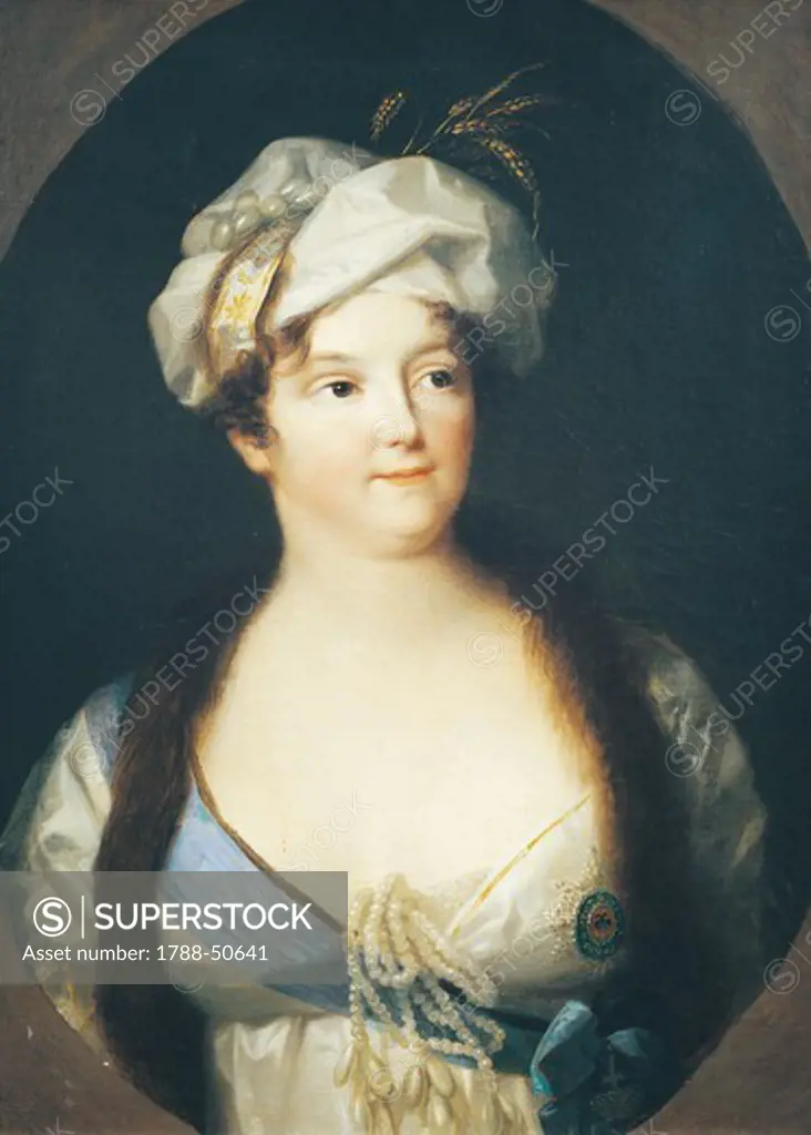 Portrait of a noblewoman, Giovanni Battista Lampi (1751-1830), oil on canvas, 73x56 cm.