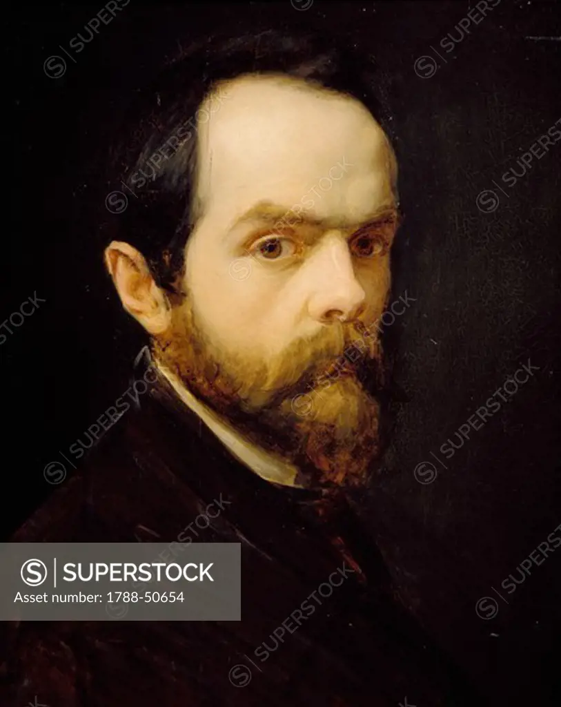 Self-Portrait, by Eugene Pescatori (1816-1849).