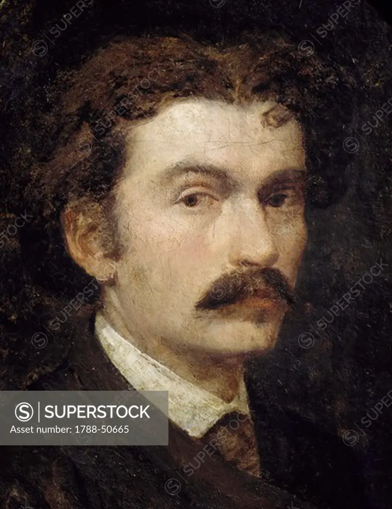 Self-Portrait, by Cletofonte Preti (1843-1880).