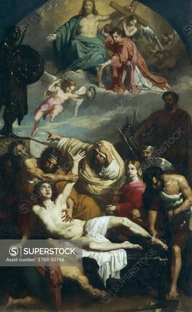 Martyrdom of St Lawrence, 1825-1827, by Francesco Podesti (1800-1895).