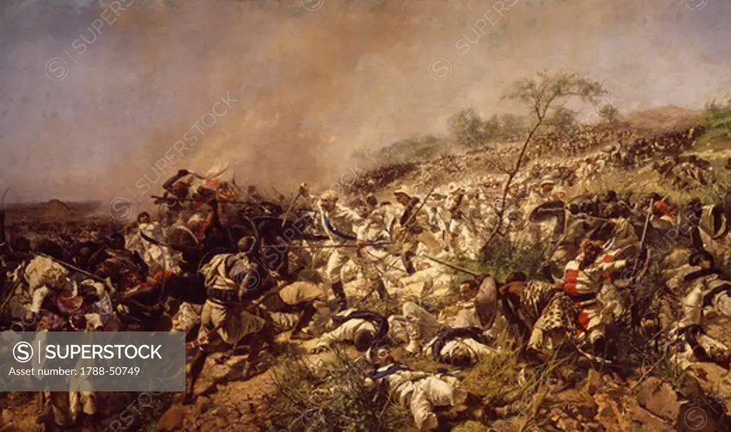 The Battle of Dogali, by Michele Cammarano (1835-1920).