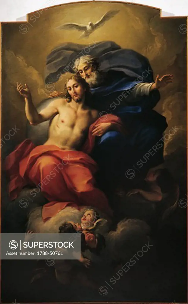 Glory of St Ignatius, by Antonio Balestra (1666-1740), oil on canvas.
