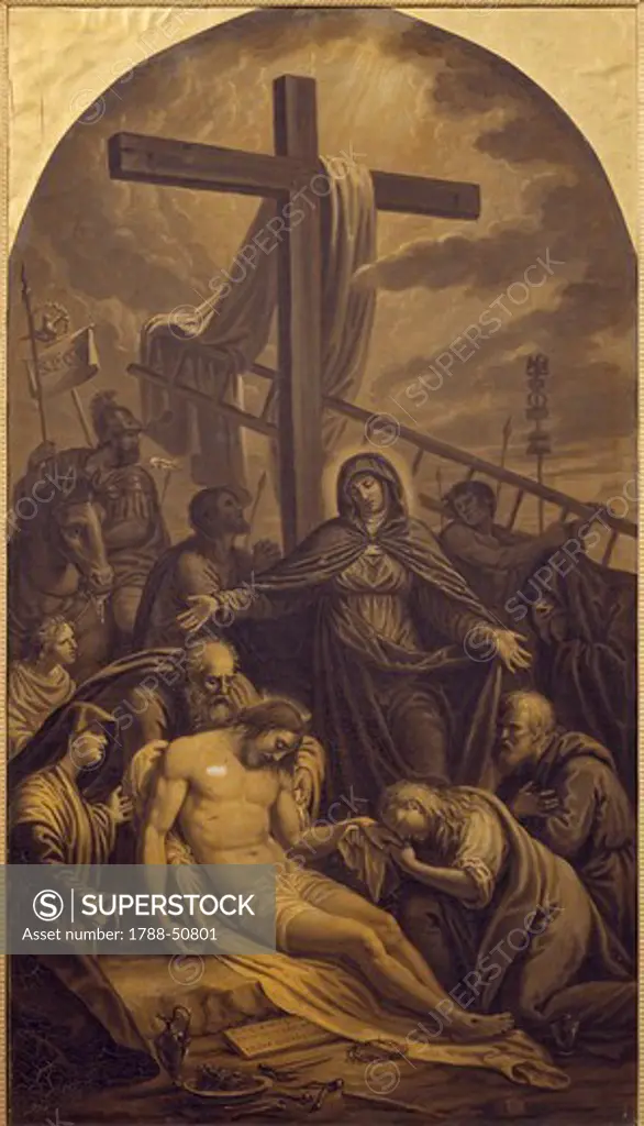 The Deposition of Christ, by Lattanzio Querena (1768-1853).