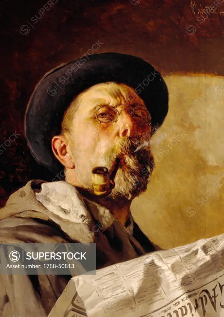 Self-Portrait, by Pietro Pajetta (1845-1911).