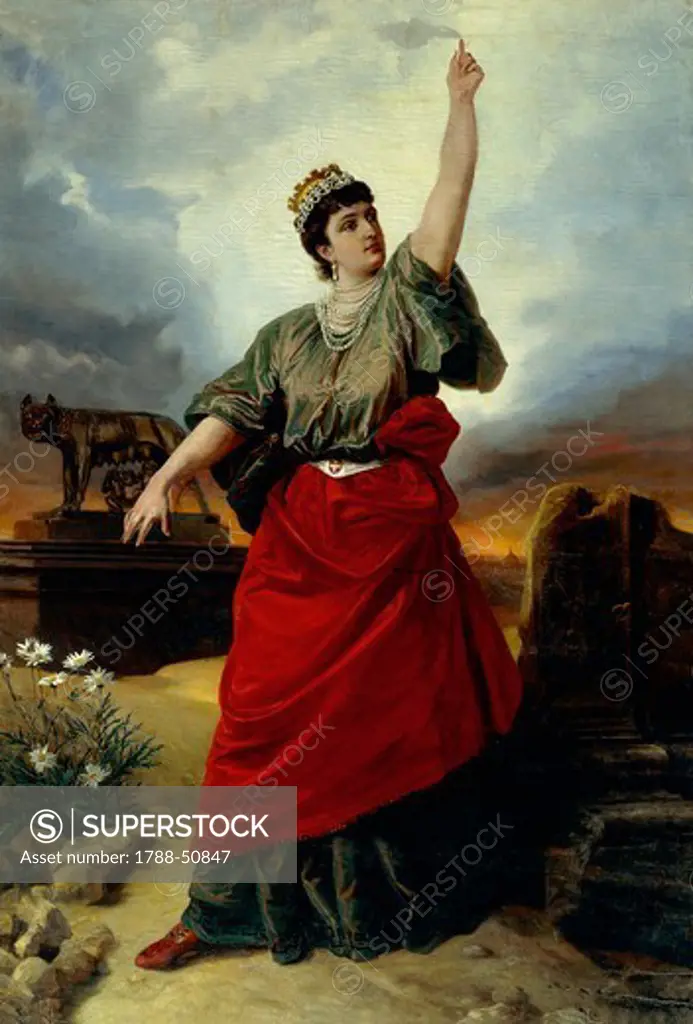Allegory of the Unification of Italy, by Antonio Muzzi (1815-1894), comp.
