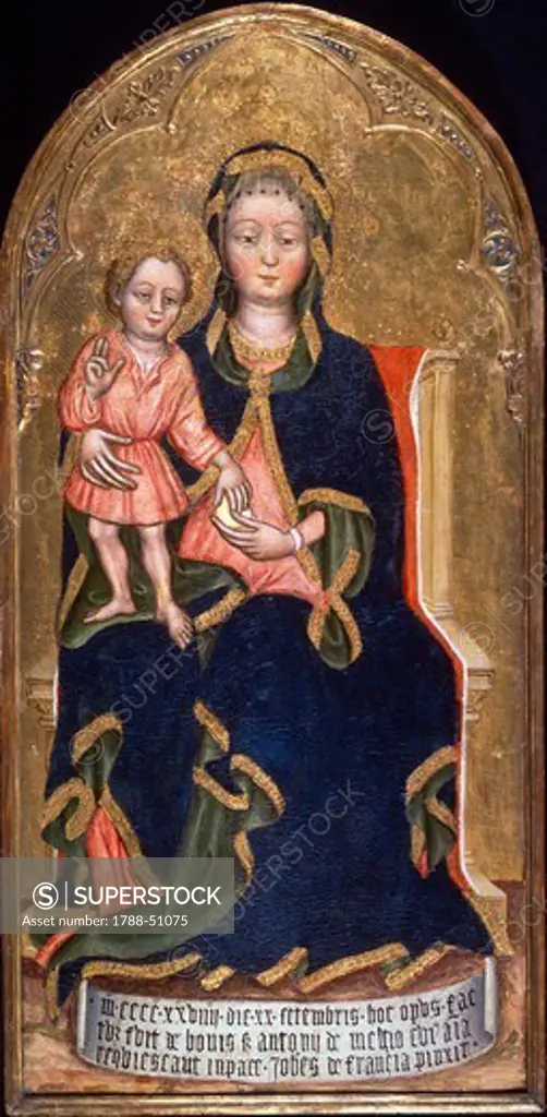Madonna and Child, by Zanino di Pietro (active 1389-ca 1448).