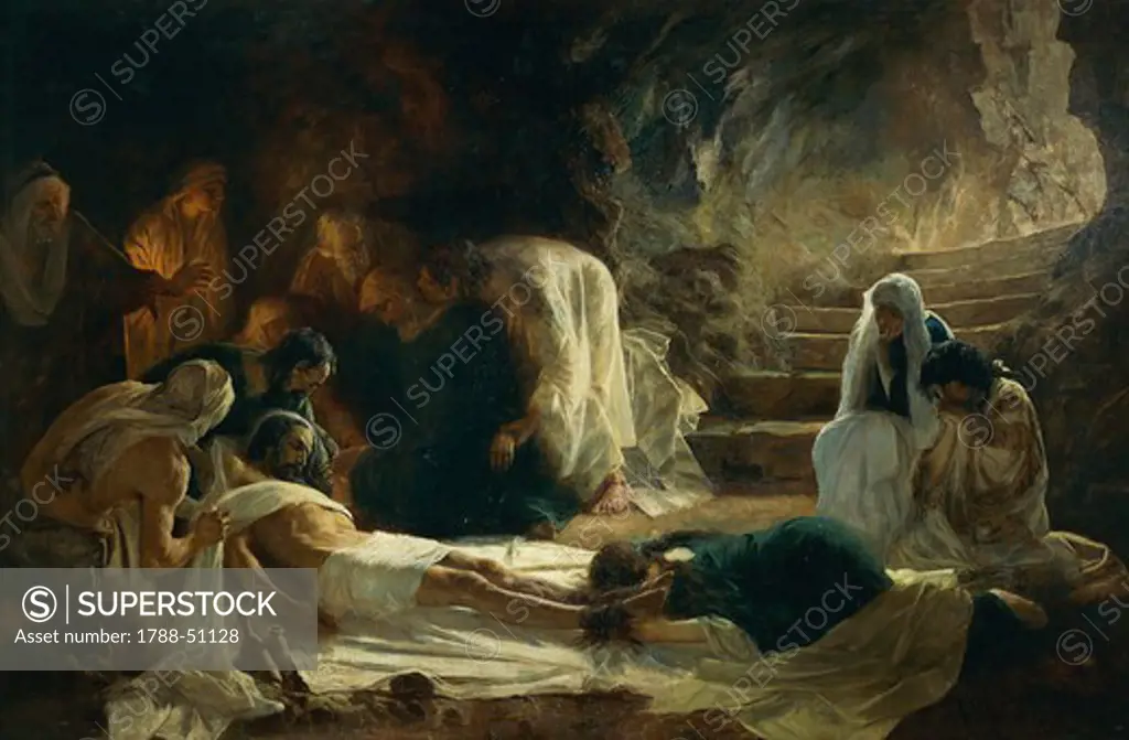 Burial of Jesus Christ, 1895, by Vidal Gonzalez Arenal.