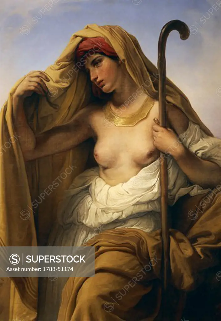 Tamar of Judah, 1847, by Francesco Hayez (1791-1882), oil on canvas, 112x84.5 cm.