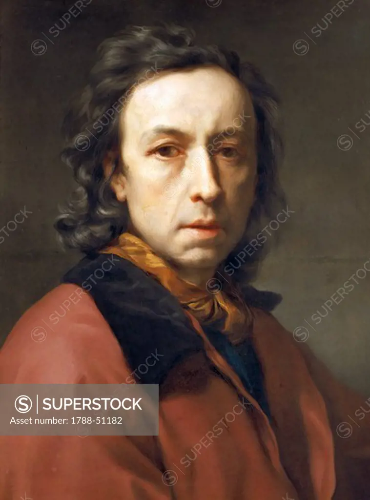 Self-Portrait, 1778-1779, by Anton Raphael Mengs (1728-1779), oil on panel, 56.5x43 cm.