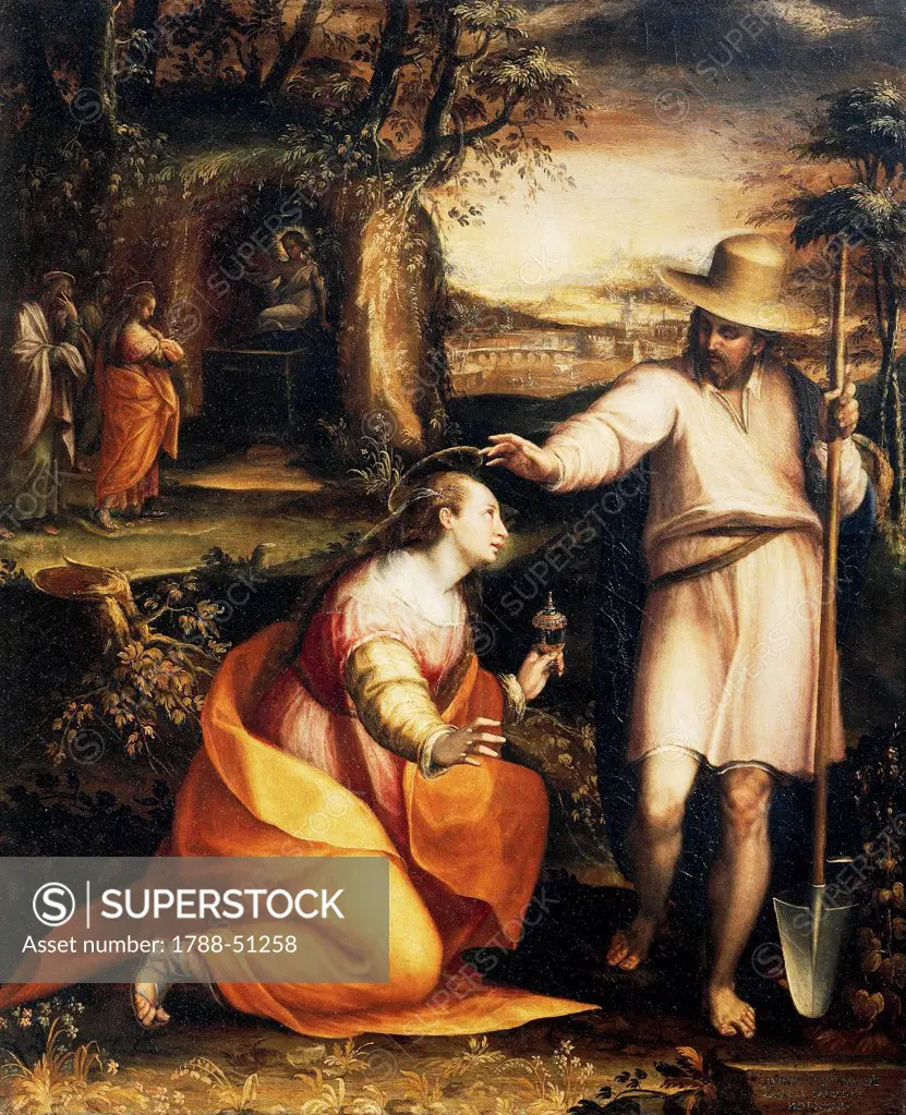 Jesus appears to Mary Magdalene, 1581, to Lavinia Fontana (1552-1614), oil on canvas, 80x65 cm.