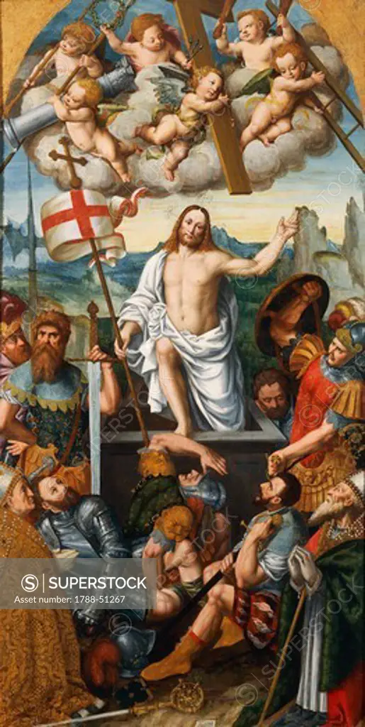The Resurrection of Christ, by Giuseppe Giovenone (1524-1608).