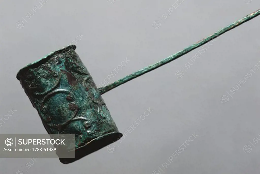Bronze tintinnabulum, from Santa Lucia di Tolmino, Slovenia. Paleoveneti Civilization, 6th Century BC.