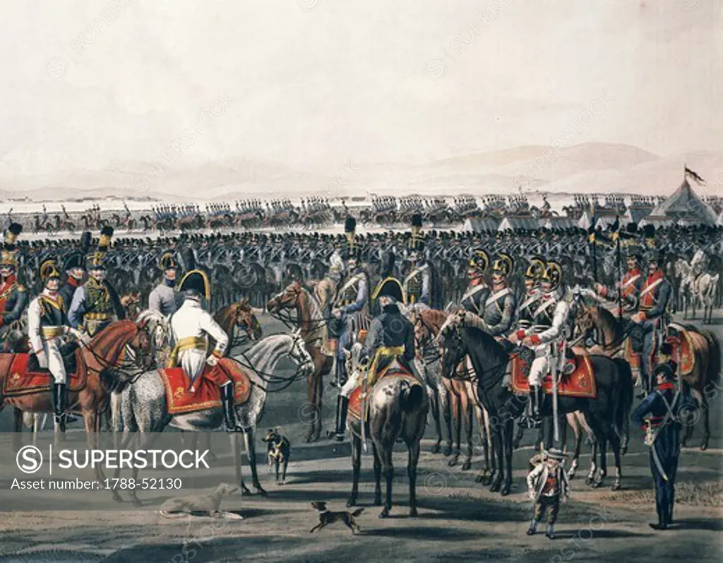 The Austrian cavalry. Napoleonic wars, Austria, 18th century.