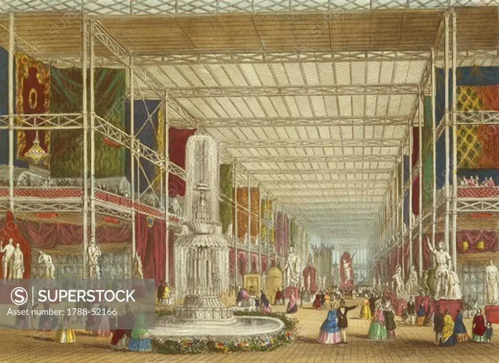 The Great Exhibition at the Crystal Palace in London, 1851. England, 19th century.