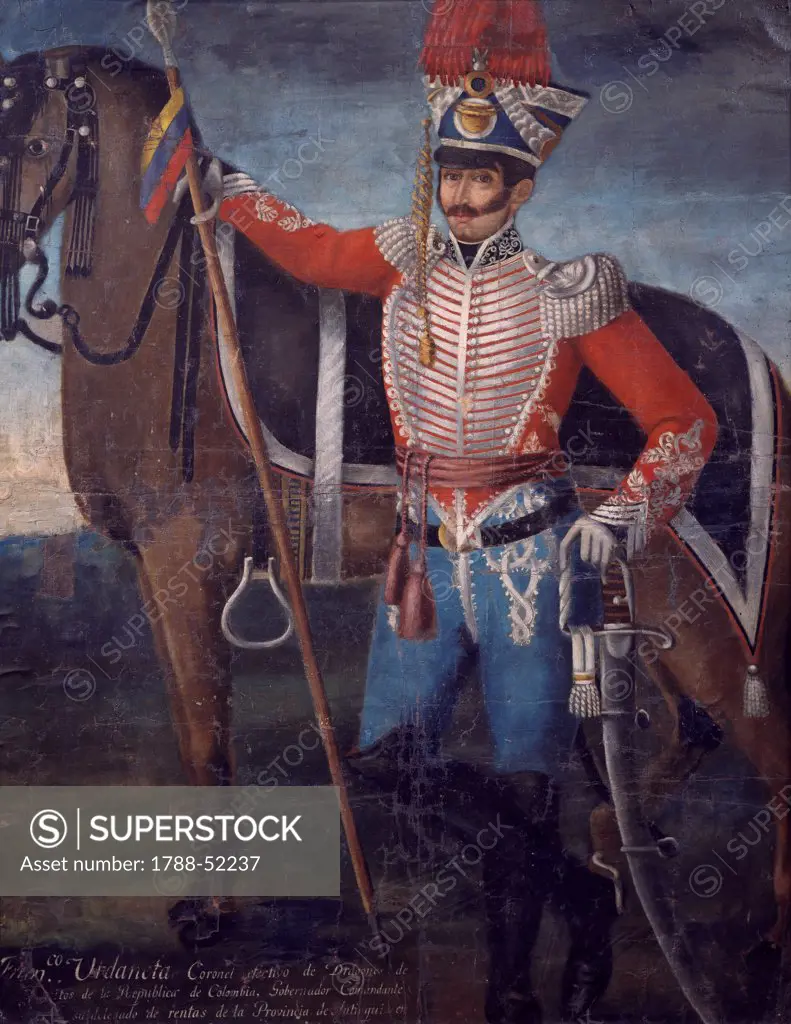 Portrait of Colonel Francisco Urdaneta. South America, 19th century.