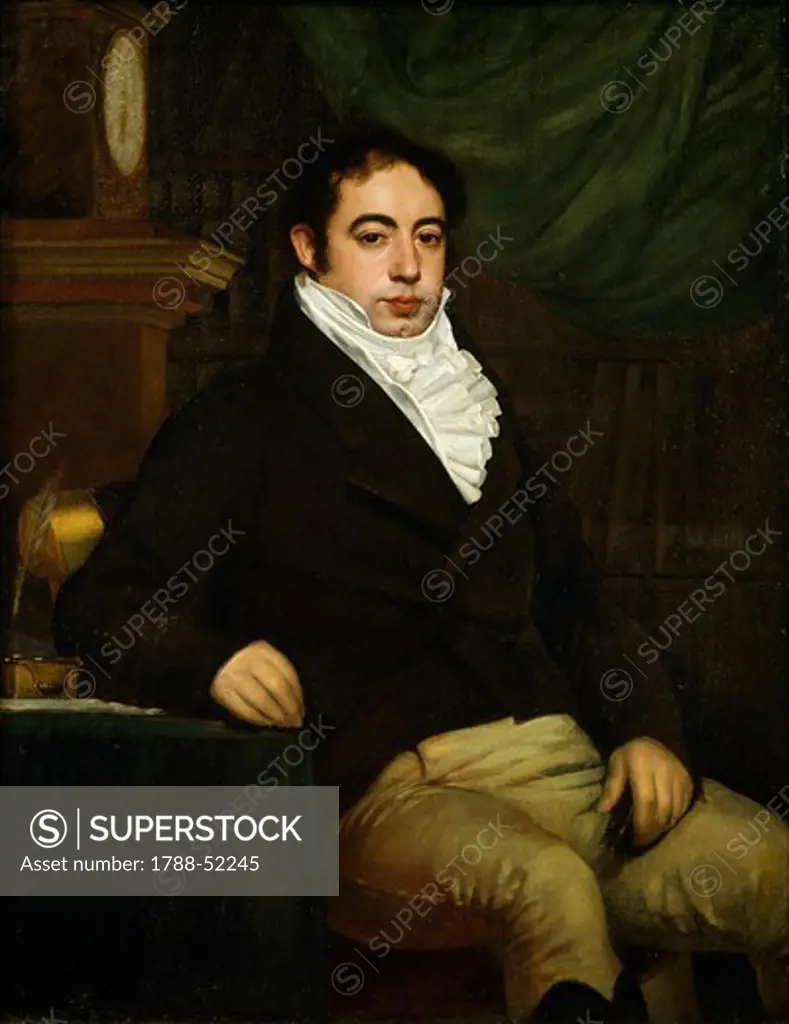 Portrait of Bernardino Rivadavia, first president of the Republic of Argentina (1780-1845). Argentina, 19th century.