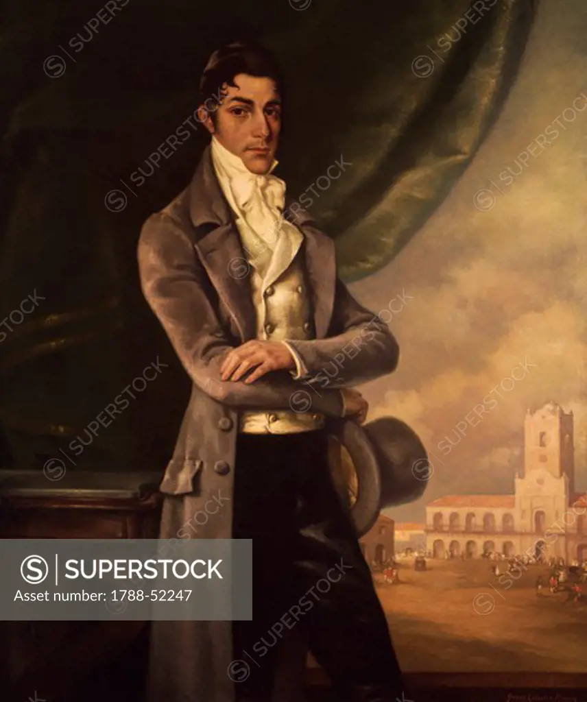 Portrait of Martin de Alzaga, 1806-1807, painting by Gonzales Moreno. Argentina, 19th century.