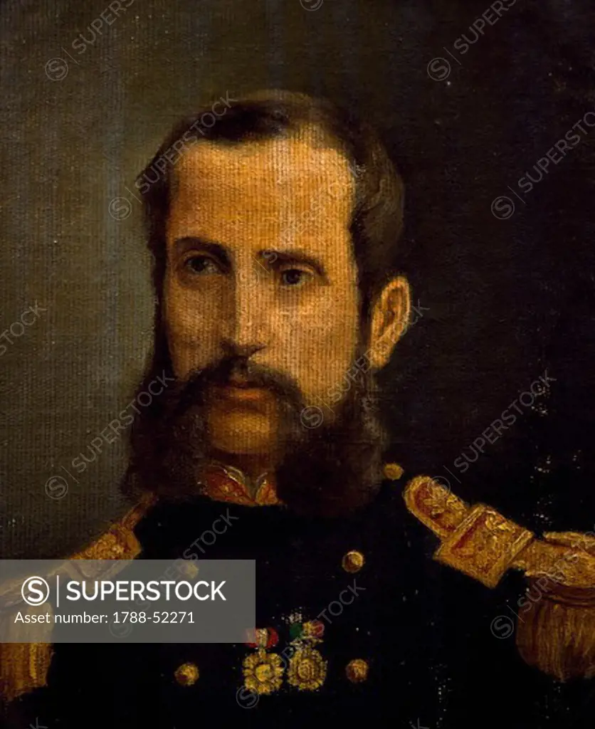 Portrait of Andres Caceres (1836-1923) hero of the Pacific War. Peru, 19th-20th century.