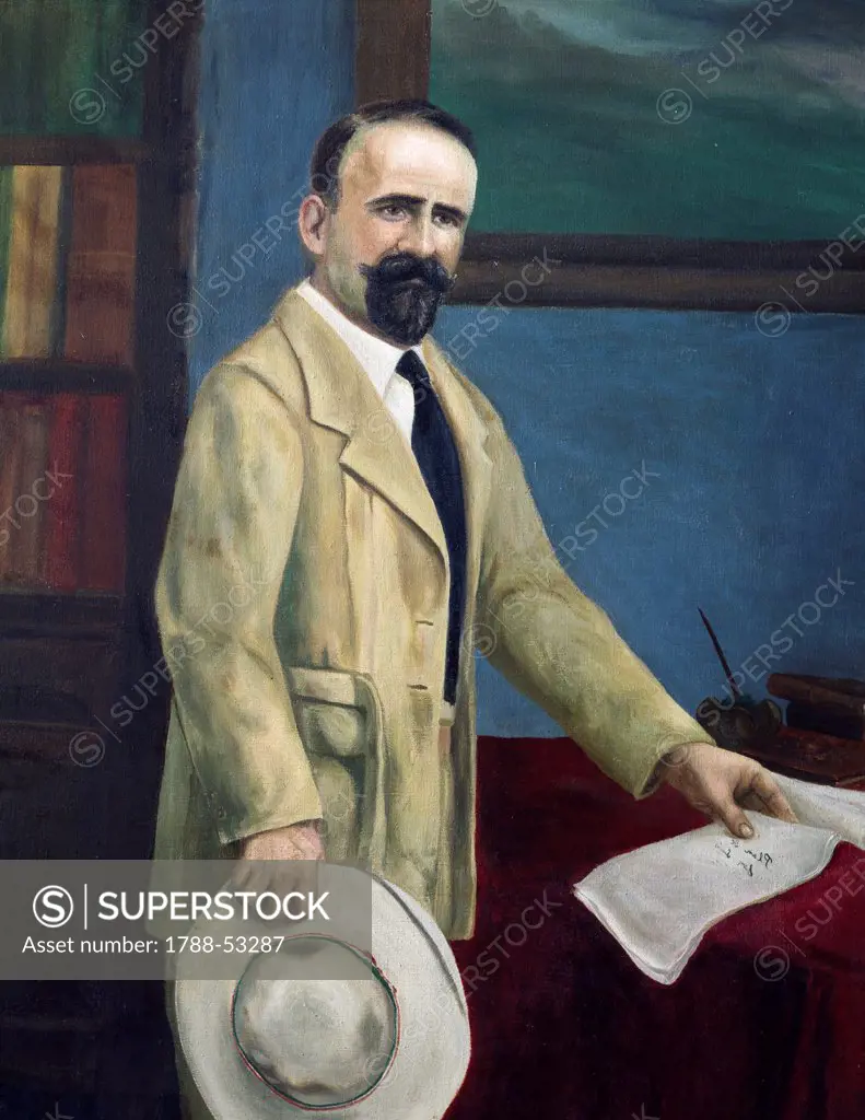 Portrait of Francisco Madero I (1873-1913), elected president in 1911. Mexico, 20th century.
