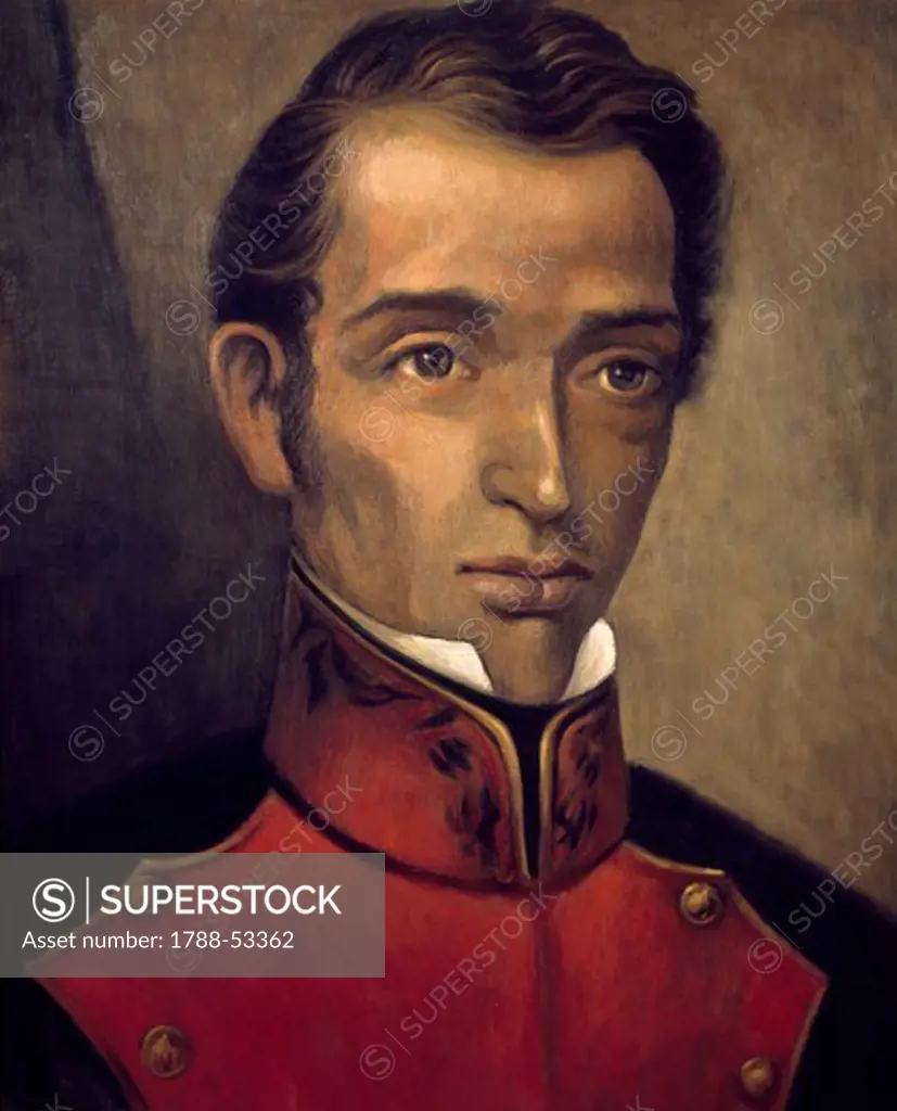 Portrait of the Mexican politician Francisco Garcia Salinas (1786-1841). Mexico, 20th century.