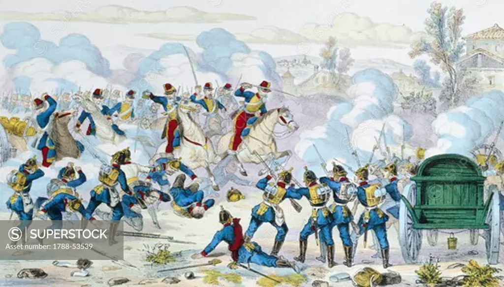 Battle of Gravelotte, August 1870. Detail. Franco-Prussian War, France, 19th century.