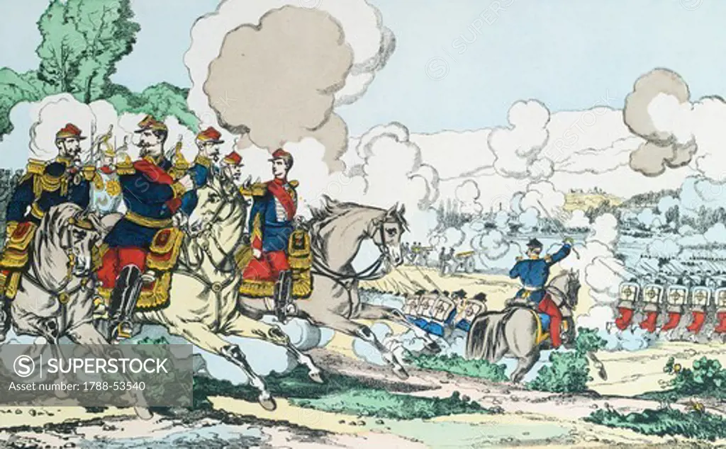 The taking of Saarbrucken. Franco-Prussian War, Germany, 19th century.