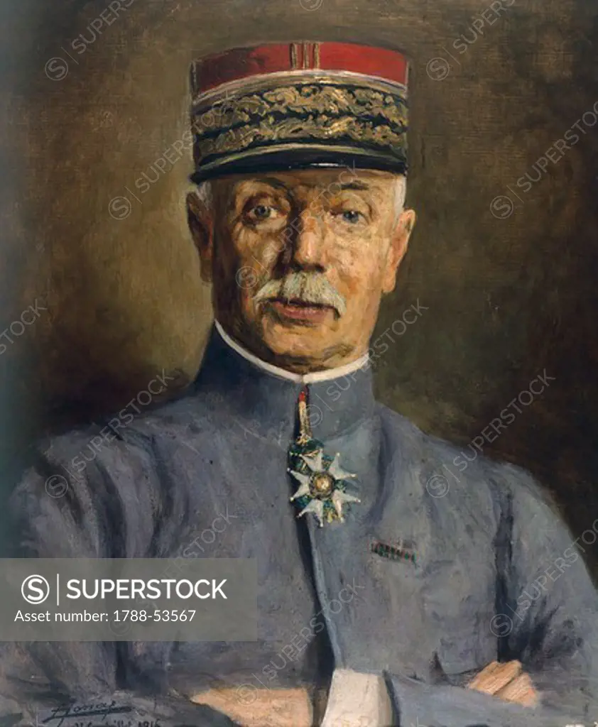 Portrait of General Fayolle, commander of the Sixteenth Army, by Lucien Jonas (1880-1947). World War I, France, 20th century.