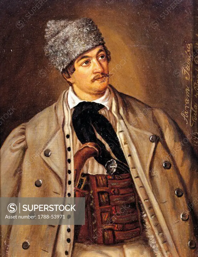 Avram Iancu (1824 -1872), Romanian revolutionary, one of the leaders of the revolution in Transylvania 1848-1849. Romania, 19th century.